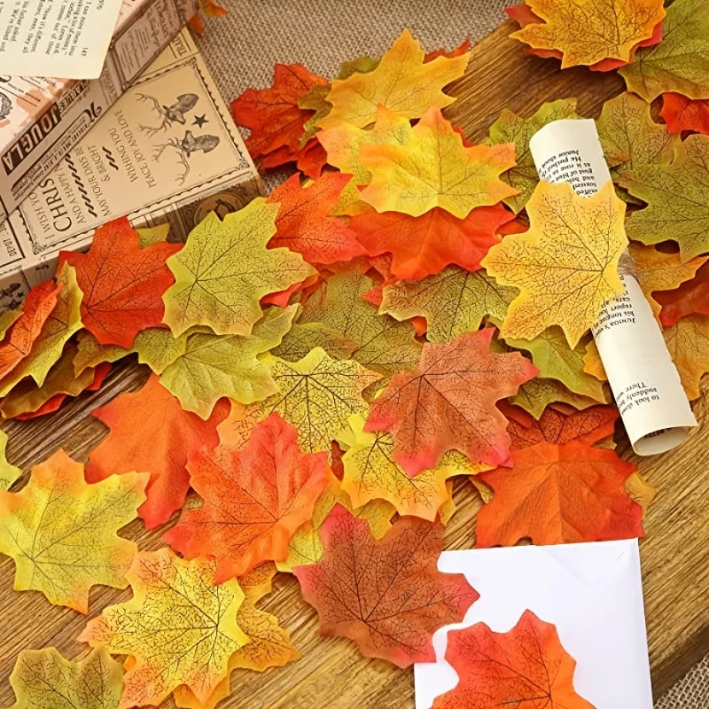 Silk Maple Leaf Artificial Flowers – Autumn Wedding & Home Decor Artificial Silk Leaves Axl