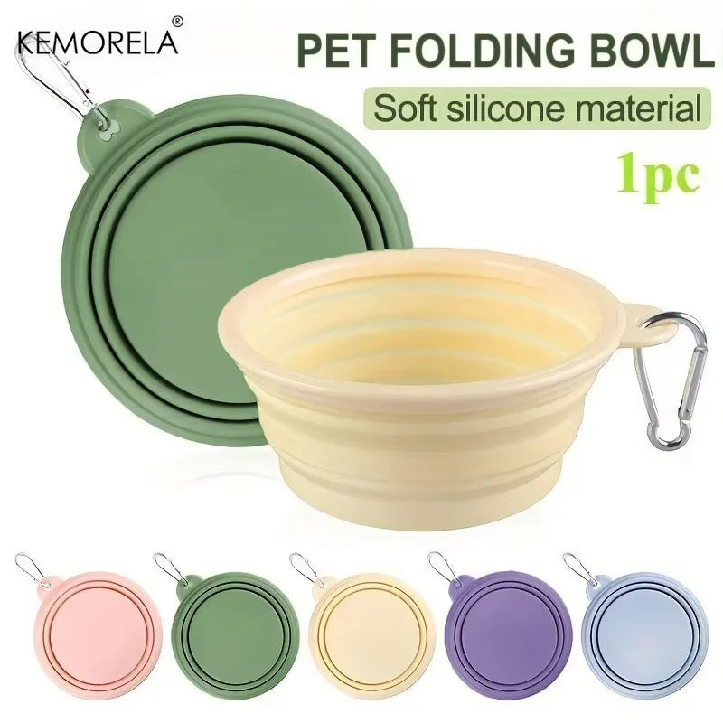 Foldable Dog Travel Bowl – Portable Collapsible Pet Bowl Collapsible Pet Bowl Axl