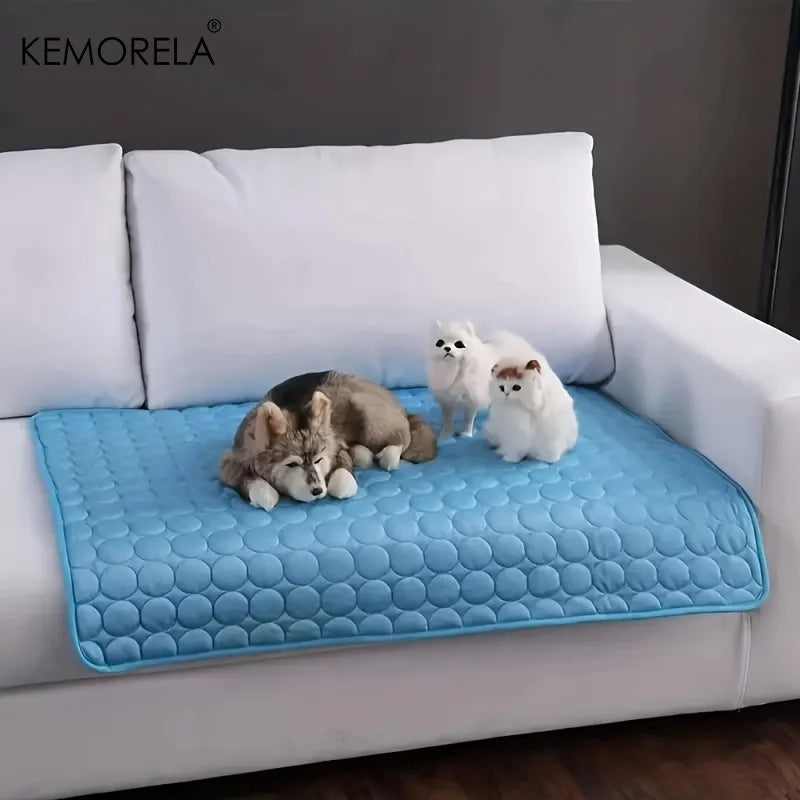 KEMORELA Pet Cooling Mat – Summer Ice Pad for Cats & Dogs Pet Cooling Mat Axl