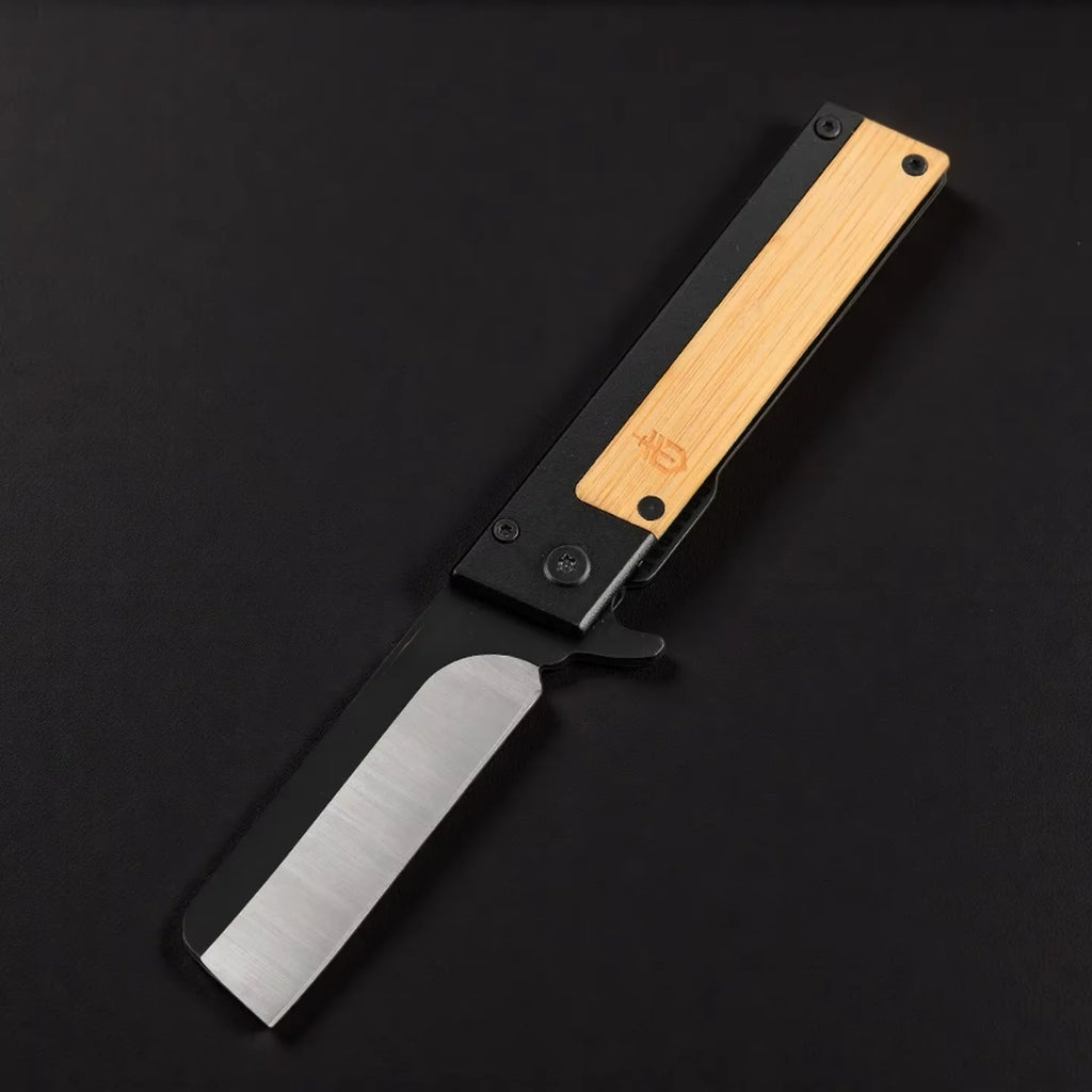 Folding Pocket Knife – 7Cr17MoV Blade & Wooden Handle EDC Folding Pocket Knife Axl 1 PCS