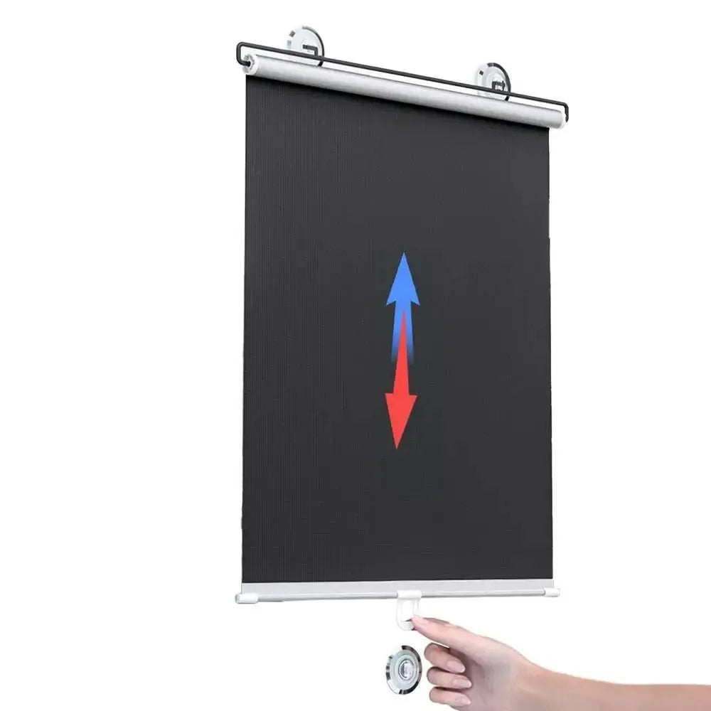 Retractable Car Window Sunshade – UV Blocking Roller Blind Car Window Sunshade Axl