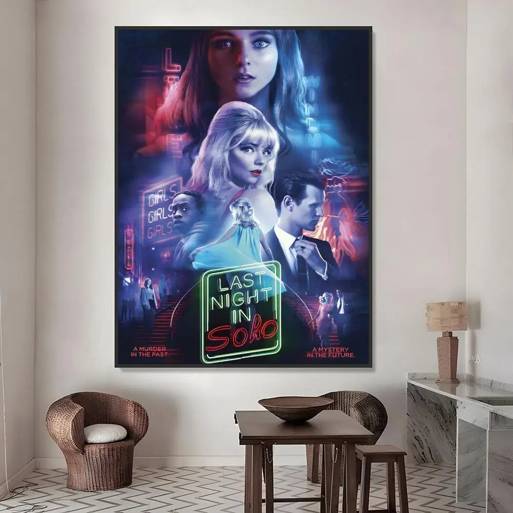 Last Night in Soho Movie Poster Waterproof PVC Stickers Movie Poster Sticker Axl