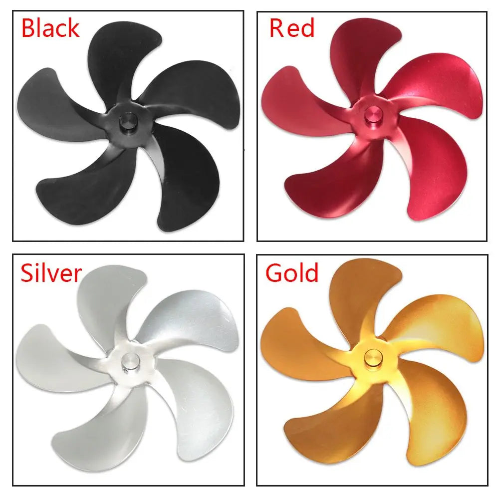 5-Blade Replacement Blades for Heat Powered Wood Stove Fan Stove Fan Blades Axl