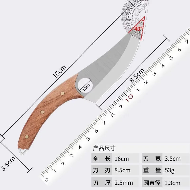 COOKCRAZE Stainless Steel Boning Knife – Rosewood Handle 16cm Boning Knife Axl