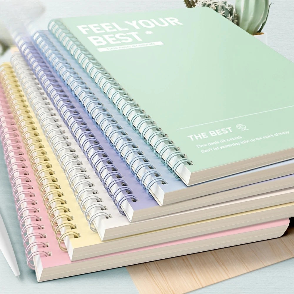 6-Pack Hardcover Spiral Notebooks – Lined Tear-Out Pages Spiral Notebook Set Axl