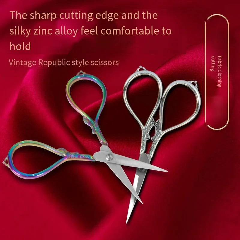 Vintage Stainless Steel Sewing Scissors – Embroidery & Tailor Sewing Scissors Axl