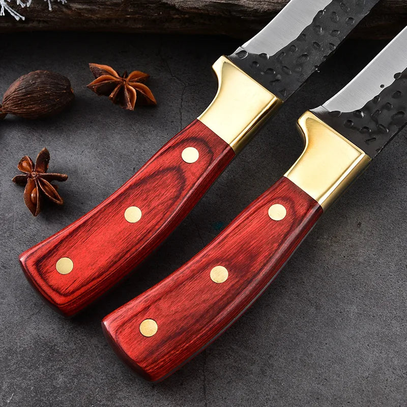 3-Piece Forged Stainless Steel Kitchen Knife Set | Chef & Boning Kitchen Knife Set Axl