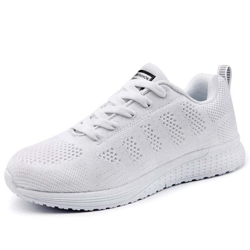 HAJINK Women's Casual Sneakers – Breathable Air Mesh Trainers Women's Casual Sneakers Axl White 40