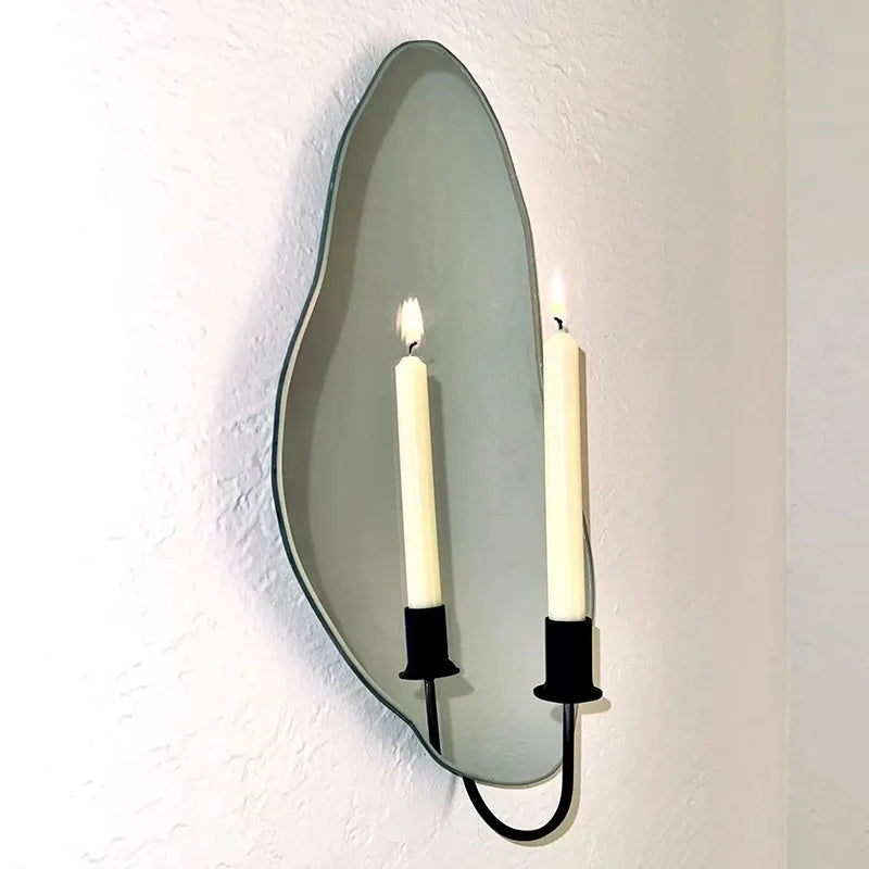 Vintage Metal Wall Candle Holder – Elegant Luxury Candlestick Wall Candle Holder Axl