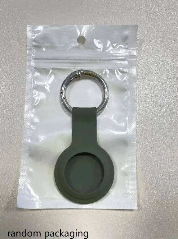 Silicone AirTag Case – Anti-Scratch Keychain Sleeve Protector AirTag Protective Case Axl green-1PCS
