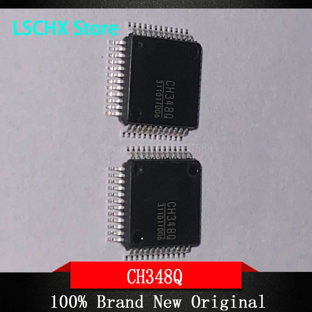 CH348Q LQFP-48 USB to 8 Serial Port Chip – 1 to 5 pcs USB Serial Port IC Axl