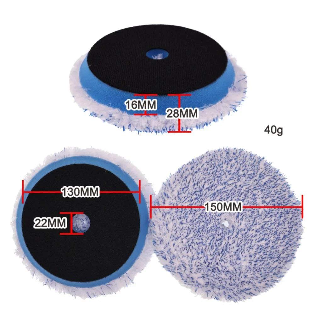5-Inch Microfiber Car Polishing Buffing Pad – Hook & Loop Car Polishing Pad Axl