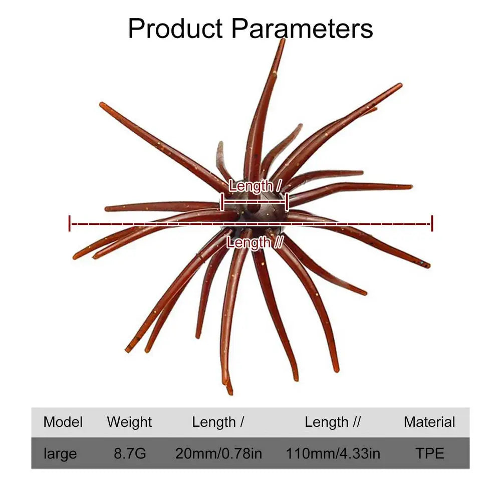 Soft Sea Urchin Fishing Lure – Fresh & Saltwater Bait Soft Fishing Lure Axl 05