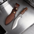 Carbon Steel Boning Knife with Wood Handle & Leather Scabbard Boning Knife Axl Kitchen knife