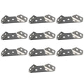 10-Pack Stainless Steel Trapezoid Angle Corner Brackets – Furniture Corner Angle Brackets Axl 10PCS