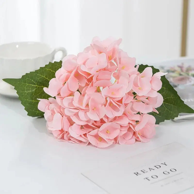 Silk Hydrangea Artificial Bouquet – Wedding & Home Décor Artificial Flower Bouquet Axl color 11 1pieces
