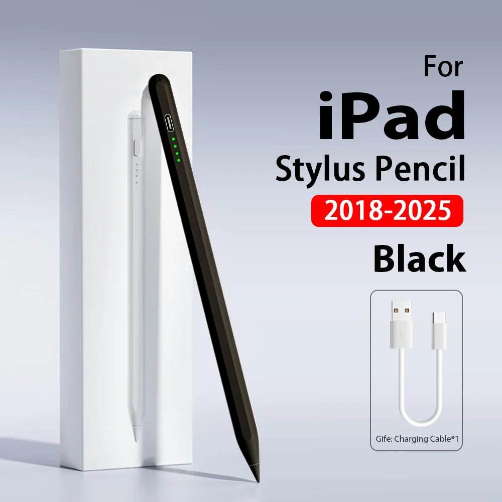 iPad Stylus Pen – Palm Rejection, Power Display, Type-C iPad Stylus Pen Axl Black