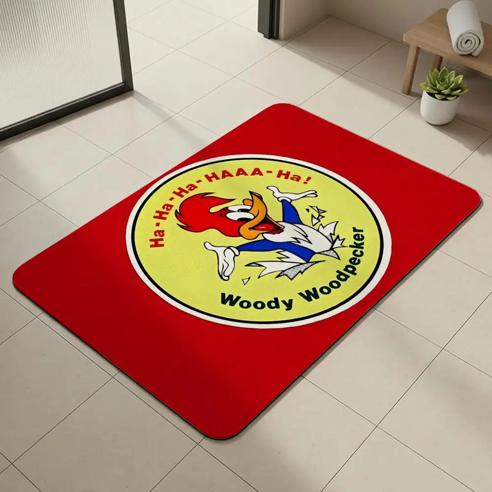 Woody Woodpecker Diatomite Bath Mat – Quick Dry & Non-Slip Diatomite Bath Mat Axl White1 40x60cm