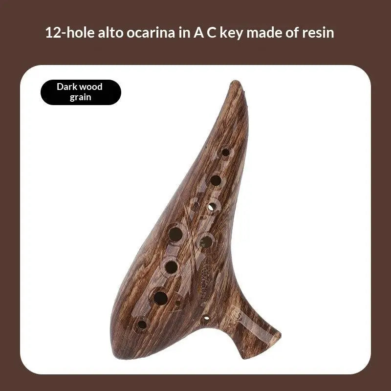 12-Hole Alto C Ocarina – Resin Wind Instrument for Beginners Wind Instrument Axl 5
