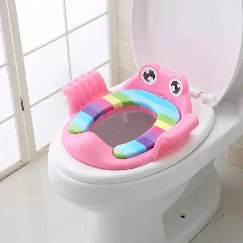 Baby Potty Training Toilet Seat with Armrest – Boys & Girls Potty Training Seat Axl