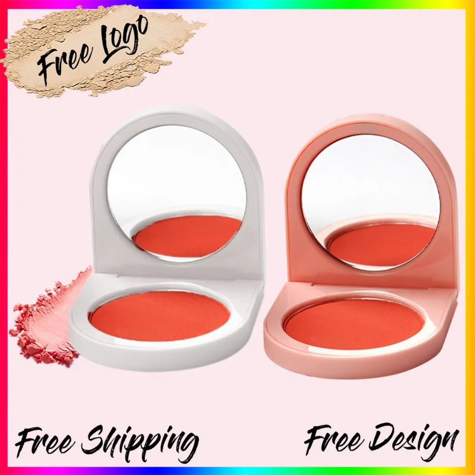 Vegan Blush Powder with Mirror – Long-Lasting Blusher Blush Powder Compact Axl
