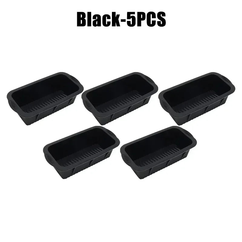 Oversized Silicone Ice Block Mold – Large Ice Cube Tray 1/3/5 Pc Silicone Ice Mold Axl Black-5PCS