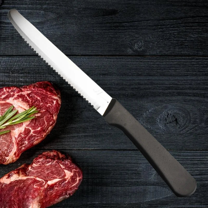Steak Knives Set 1–8 Pcs | Serrated Stainless Steel, Dishwasher Safe Steak Knife Set Axl