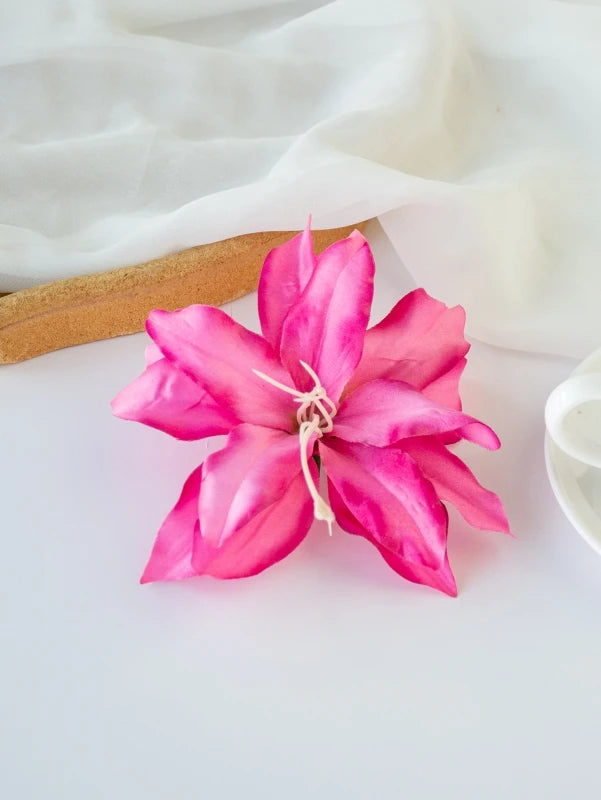 Silk Lily Artificial Flowers 20/40 Pcs – Wedding & Home Décor Artificial Silk Flowers Axl Rose Red 20 PCS