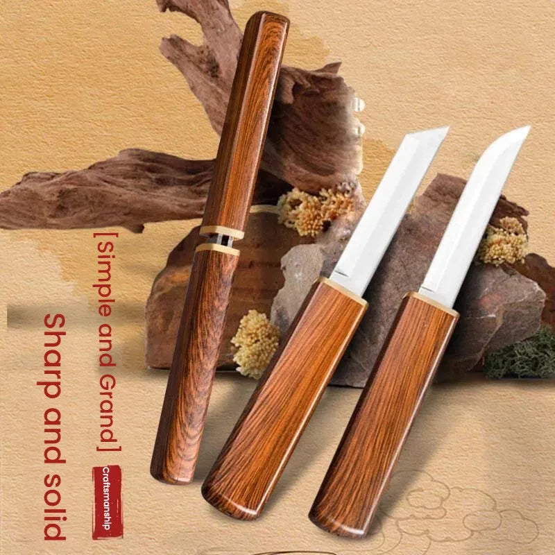 Stainless Steel Fixed Blade Utility Knife – Set of 1/2/3 Fixed Blade Knife Axl