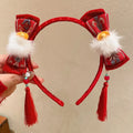 Girls Flower Braid Wig Headband – Chinese Style Hair Accessory