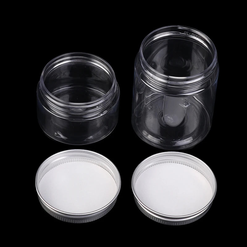 Empty Plastic Cosmetic Jars – Transparent Sample Containers Cosmetic Storage Jar Axl