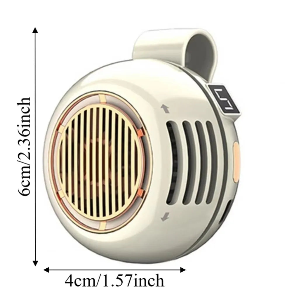 5-Speed Clip-On Waist Fan – USB Rechargeable Portable Mini Fan Portable Clip-On Fan Axl