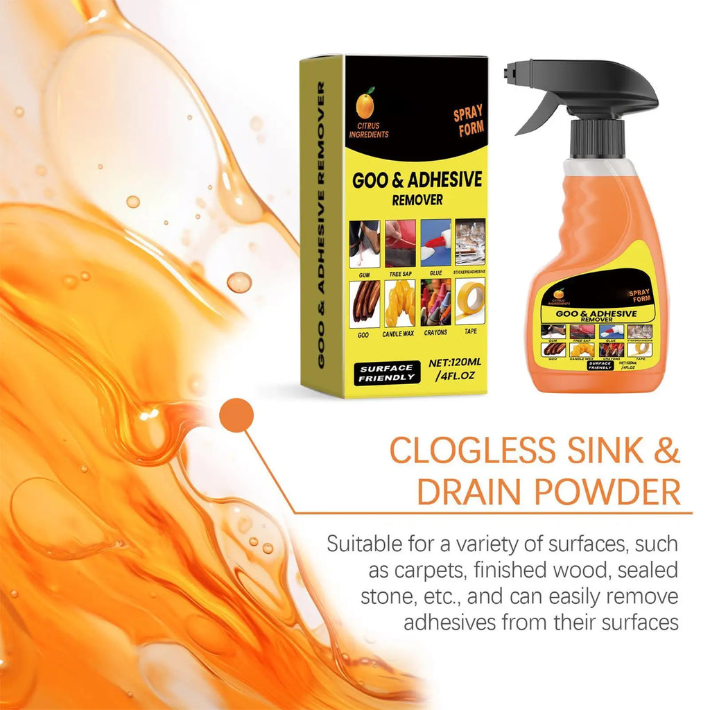Odorless Adhesive Remover Spray – 120ml Multi-Surface Cleaner Adhesive Remover Spray Axl