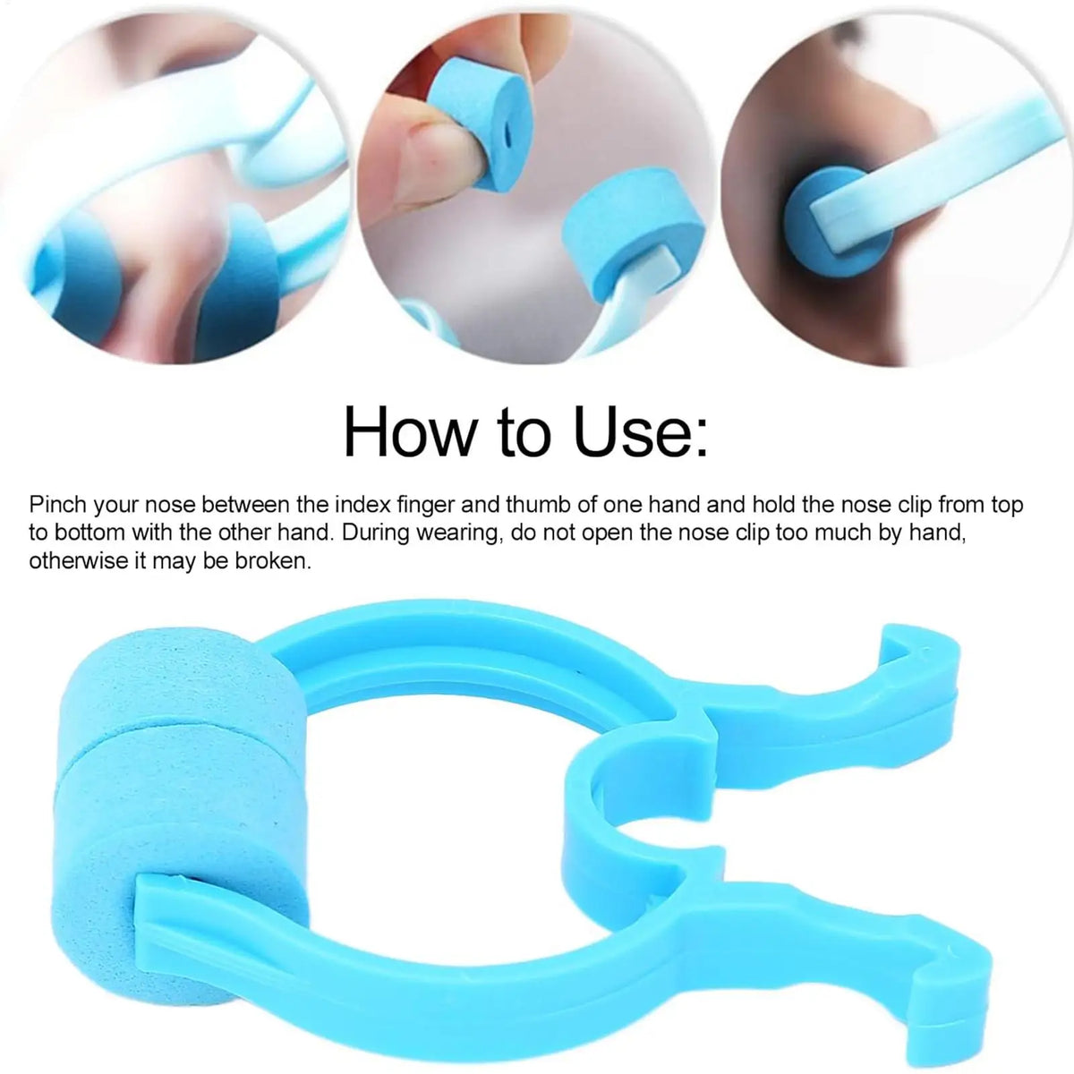 Swimming Nose Clip – Waterproof Nasal Clip for Pool & Sports Swimming Nose Clip Axl