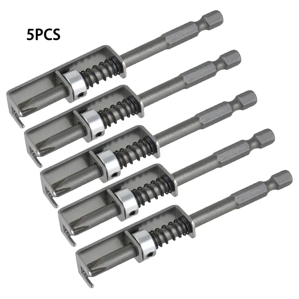 Spring-Loaded Screw Holder Bit | Anti-Drop Driver Bit 1/3/5 Pk Screw Holder Bit Axl 5PCS