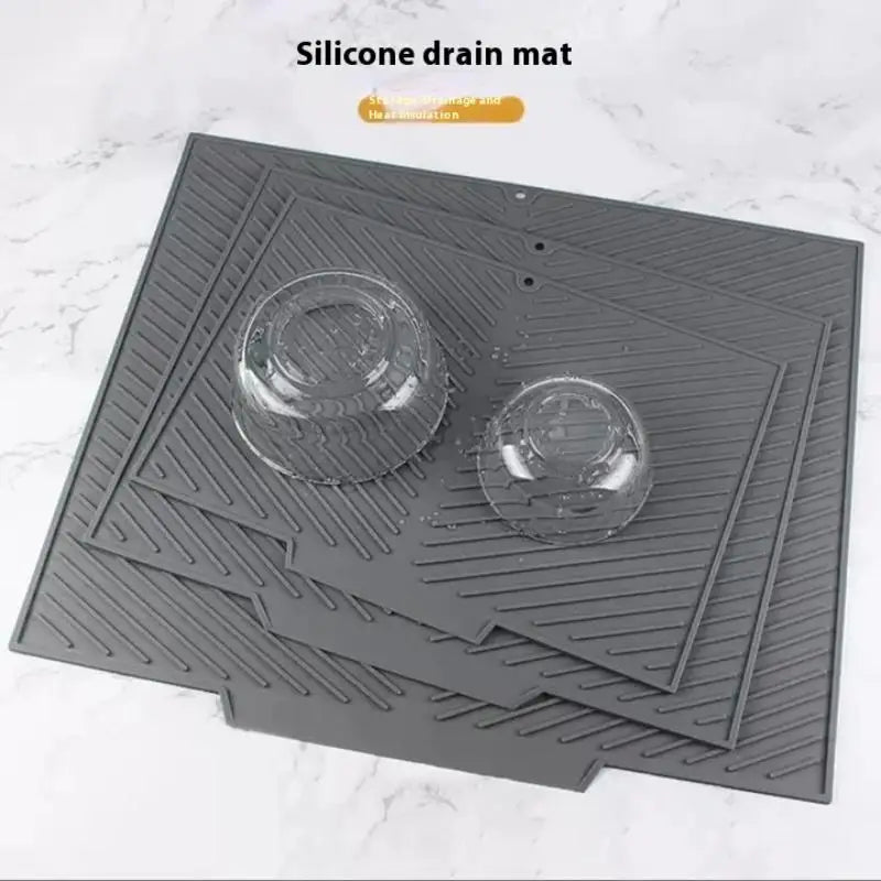 Silicone Dish Drying Mat – Non-Slip Heat-Resistant Kitchen Pad Silicone Drying Mat Axl