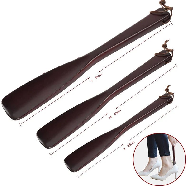 Professional Wooden Shoe Horn – Long Handle Shoe Lifter Wooden Shoe Horn Axl