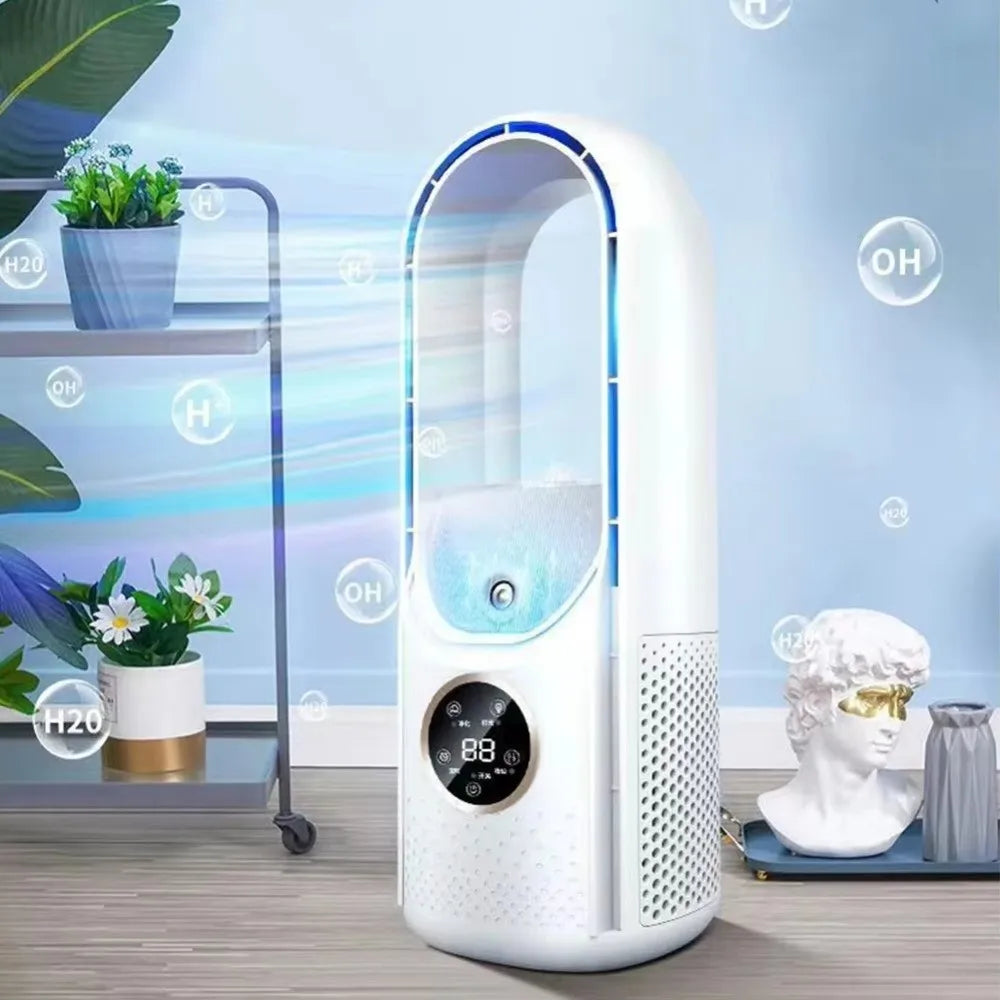 Bladeless Desktop Humidifying Fan – 6 Speed, Timer & LED Light Desktop Humidifying Fan Axl