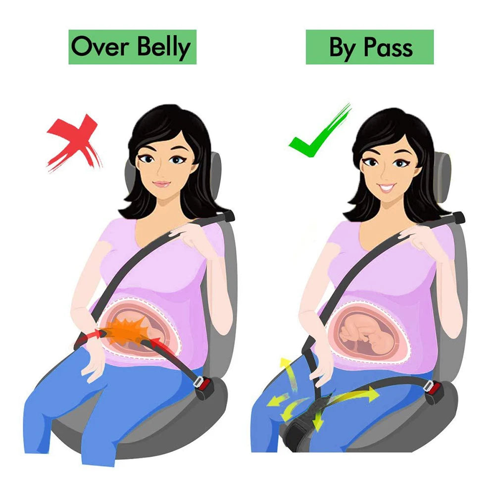 Maternity Car Seat Belt Adjuster – Pregnancy Belly Protector Seat Belt Adjuster Axl