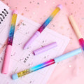 Glitter Liquid Quicksand Ballpoint Pens – 2-Pack Bling Set Novelty Ballpoint Pen Axl black 2pcs-RANDOM