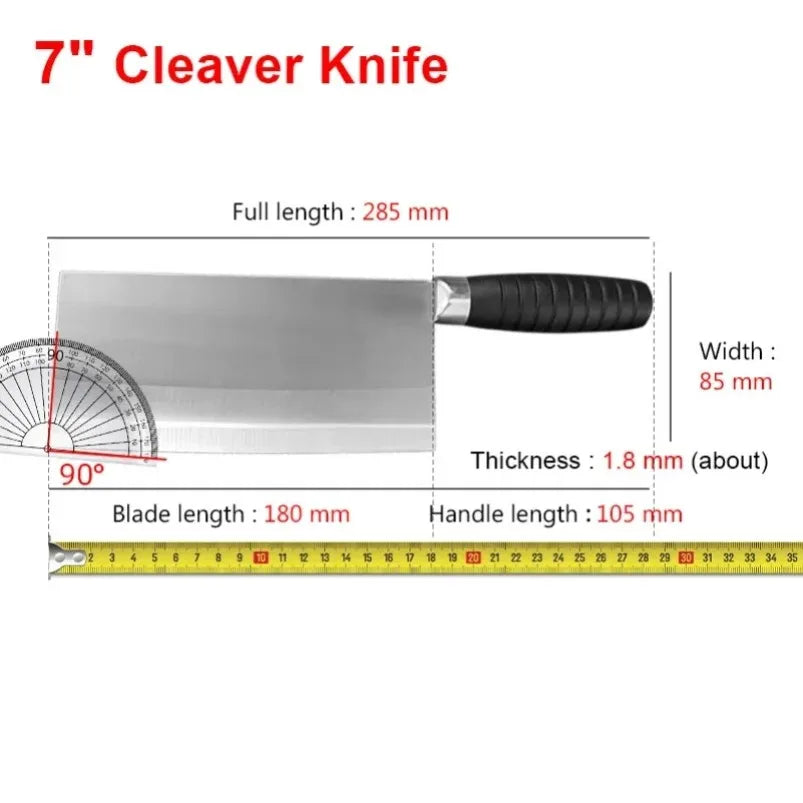 InLeung Hand Forged Cleaver Knife – Chef Meat & Boning Blade Kitchen Cleaver Knife Axl