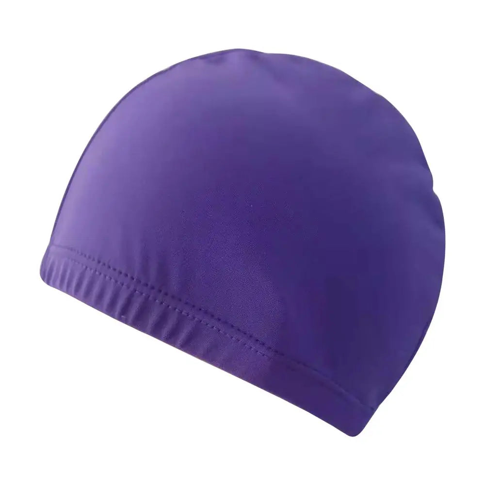 Non-Slip Turban Swimming Cap – Waterproof Ear Protection Hat Swim Cap Axl purple