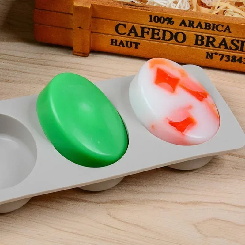 3D Silicone Soap Molds – Oval, Round & Square Handmade Mould Silicone Soap Mold Axl