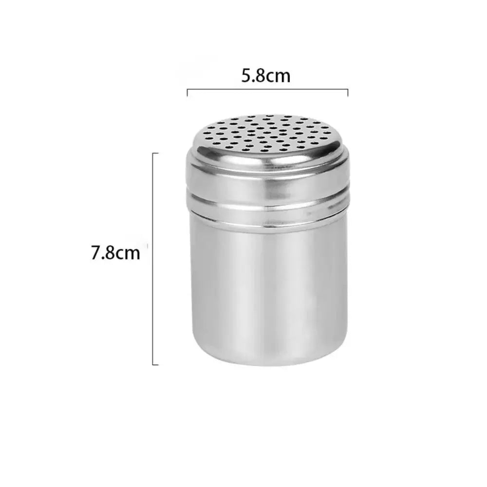 Stainless Steel Spice Shaker – Rotating Lid Salt & Pepper Jar Spice Shaker Jar Axl M-Single use
