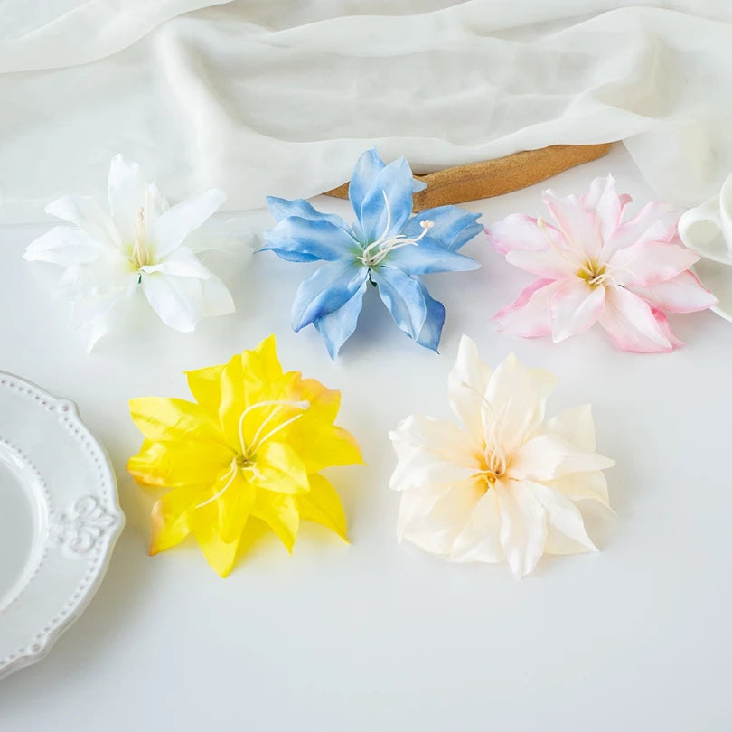 Silk Lily Artificial Flowers 20/40 Pcs – Wedding & Home Décor Artificial Silk Flowers Axl