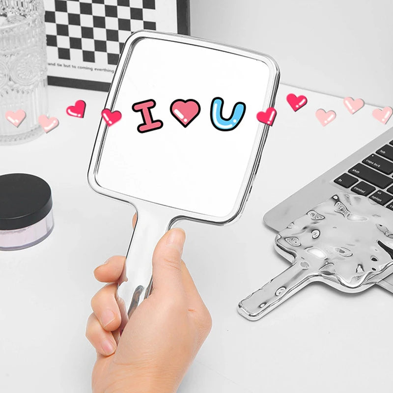 Liquid Shape Handheld Makeup Mirror – Portable Travel Mirror Handheld Makeup Mirror Axl