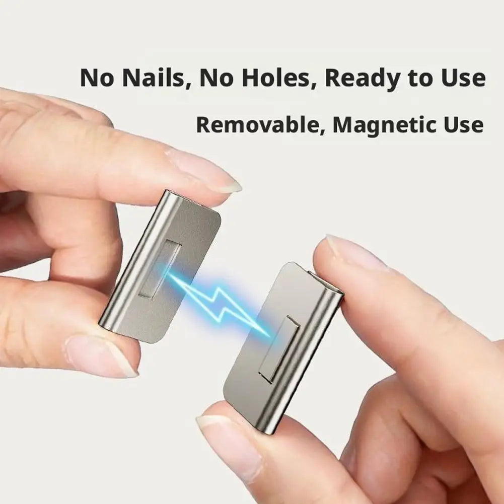 Magnetic Curtain Clips – Drill-Free Fasteners | 6 or 10 Pairs Curtain Clips Axl
