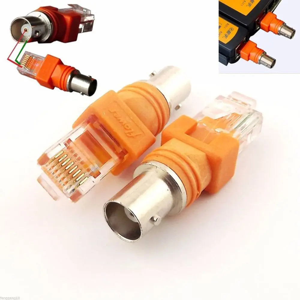 BNC Female to RJ45 Male Adapter – Coaxial Cable Connector Cable Adapter Axl
