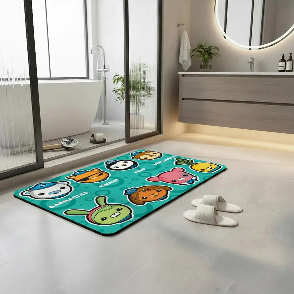 Octonauts Diatomite Bath Mat – Quick Dry & Non-Slip Diatomite Bath Mat Axl