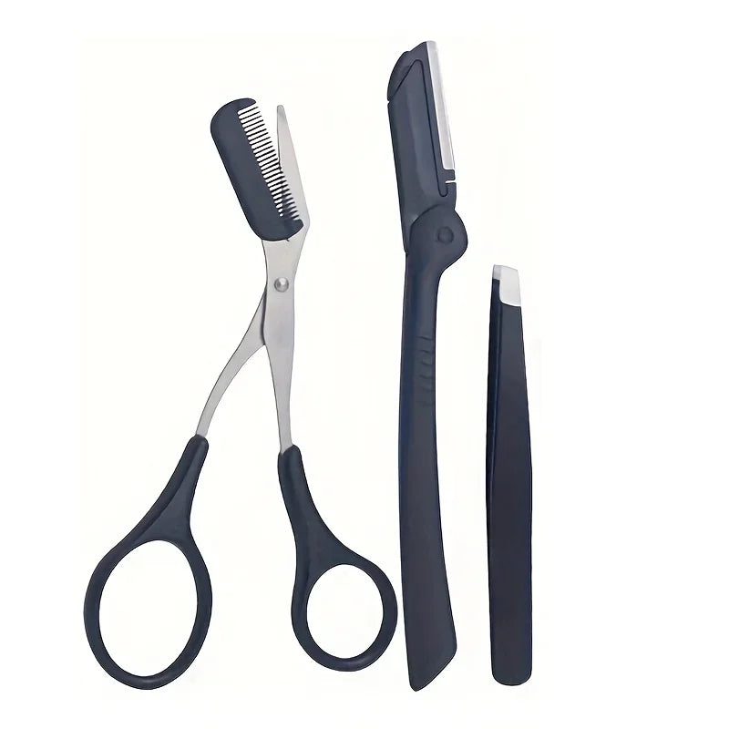 Eyebrow Grooming Razor Kit with Exfoliating Skin Tool Eyebrow Grooming Kit Axl